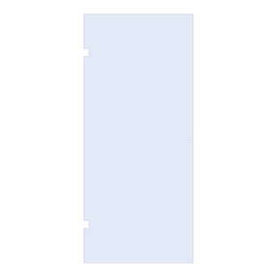 BRAUER Deur 100 helder glas geschikt voor enkelpuntsgreep