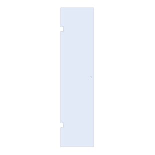 BRAUER Deur 60 helder glas geschikt voor enkelpuntsgreep