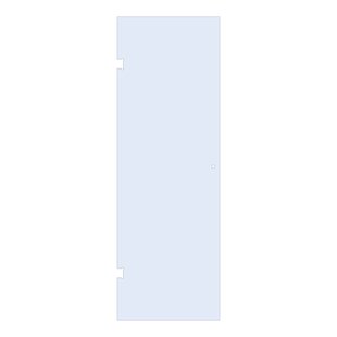 BRAUER Deur 80 helder glas geschikt voor enkelpuntsgreep