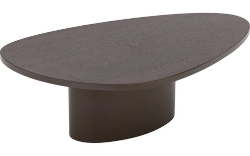 Goossens Excellent Salontafel Solea organisch, hout eiken donkerbruin, elegant chic, 100 x 30 x 60 cm