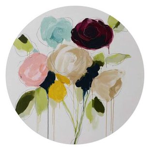 Reinders - Herfstboeket I - Glasschilderij Ø 70 cm - Bont