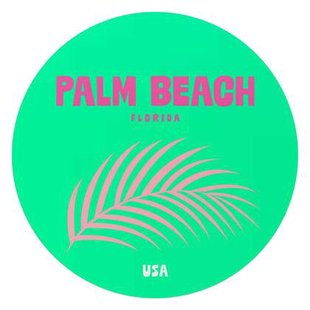 Reinders - Florida - Glasschilderij Ø 70 cm - Groen