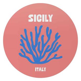 Reinders - Sicilië - Glasschilderij Ø 70 cm - Roze