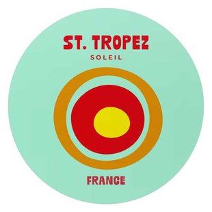 Reinders - Saint Tropez - Glasschilderij Ø 70 cm - Groen