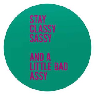 Reinders - Classy and sassy - Glasschilderij Ø 70 cm - Groen