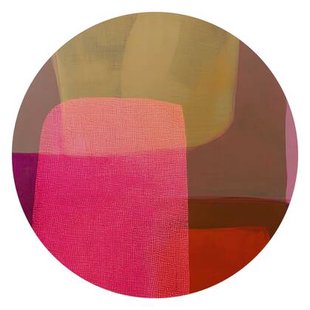 Reinders - Roze tinten I - Glasschilderij Ø 70 cm - Roze