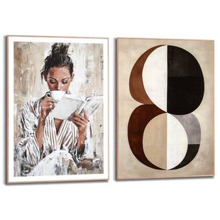 Reinders - Ontspannen - Schilderijen set 50x70 cm - Beige