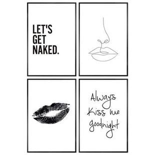 Reinders - Echte liefde - Set wanddecoratie 20x30 cm - Zwart-Wit