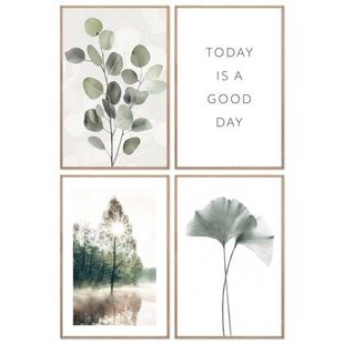 Reinders - Stil geluk - Wanddecoratieset 20x30 cm - Groen