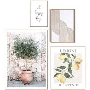 Reinders - Italiaanse sfeer - Wanddecoratieset in verschillende formaten 50x70 cm - Groen