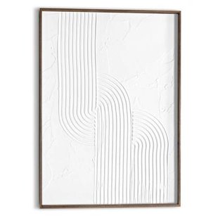 Reinders - Knot Craft Art Schilderij - 70 x 50 cm - Wit/Walnoot