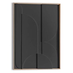 Reinders - Puzzeled Relief Art Schilderij - 70 x 50 cm - Charcoal