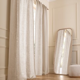 Dikke linnen gordijn, verborgen lussen, Cedal