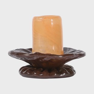 Byon Lara kandelaar XS 9 cm Oranje-bruin