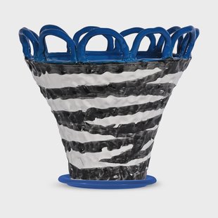Byon Patty pot S Ø25 cm Zebra-blauw