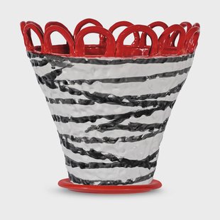 Byon Patty pot L Ø30 cm Zebra-rood