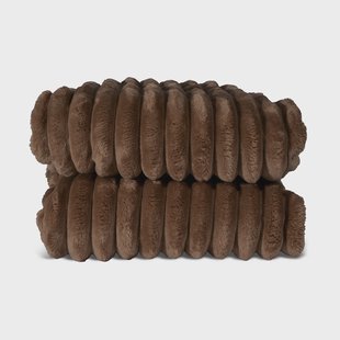 Sagaform Esther fleeceplaid Donkerbruin