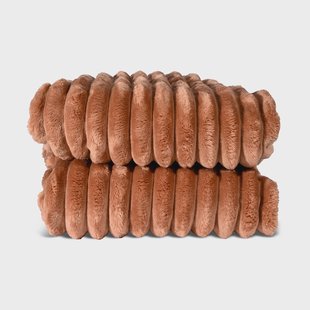 Sagaform Esther fleeceplaid Lichtbruin