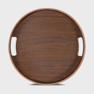 Sagaform Hanna dienblad rond Ø35 cm Donkerbruin