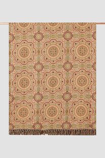 Multicolour sprei met print (200X250 cm)