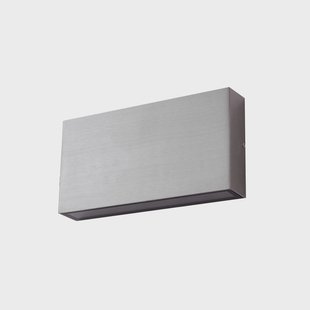 Jarte LED buiten wandlamp 17 cm zilver metaal IP54 Lindby - Terras - Modern - Aluminium - Hoekig