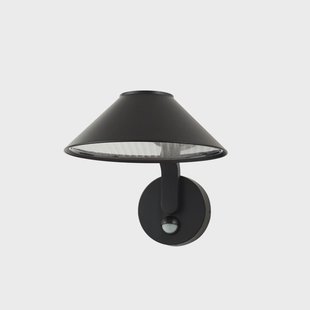 Capelo LED buiten wandlamp, Ø 20 cm, zwart, sensor Lindby - Balkon - Modern - Aluminium - 1 lamp
