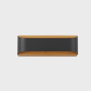 Lenore LED buiten wandlamp, zwart, metaal, 36,5 cm Lindby - Balkon - Modern - Aluminium - 1 lamp