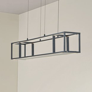 Lucande LED hanglamp Estante, zwart, dimbaar