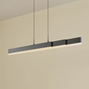 Lucande LED hanglamp Torven, zwart, CCT, uitschuifbaar