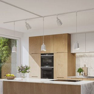 Paulmann lampenkap U-rail Alvaro wit/chroom DecoSystems