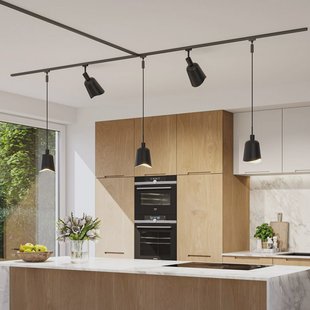 Paulmann lampenkap U-rail Alvaro zwart/goud DecoSystems