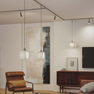 Paulmann URail lampenkap Verona 2Easy, grijs, 25 x 13 cm