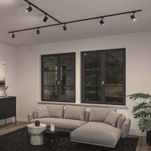 Paulmann URail-rails spot Luxe, zwart mat, GU10