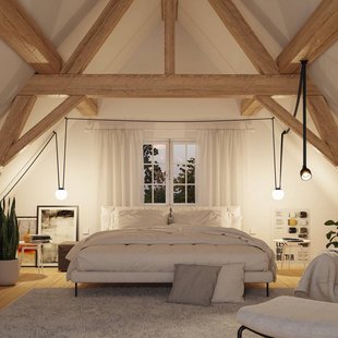 Paulmann ULine riemhouder recht, set van 2, zwart