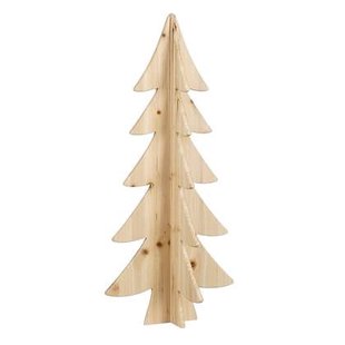 House of Seasons Decoratie Kerstboom - H78 x Ø36 cm - Bruin