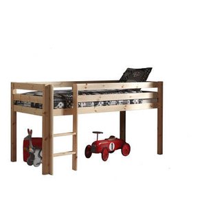 LUCEVI - Pino Halfhoogslaper met Ladder 90x200cm - Beige - H115CM