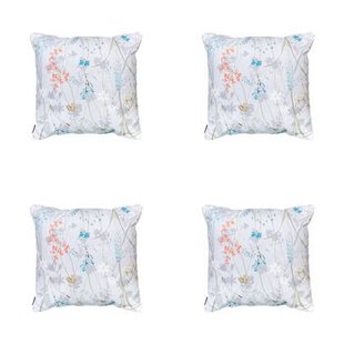 Madison - Sierkussen Donna azure canvas eco - Ca. 50x50 cm - Set van 4