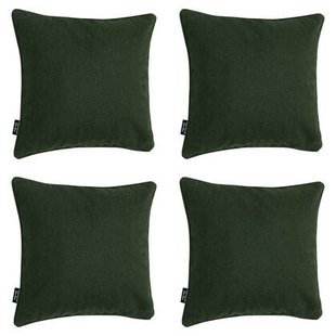 Madison - Sierkussen Moss green canvas eco - Ca. 50x50 cm - Set van 4