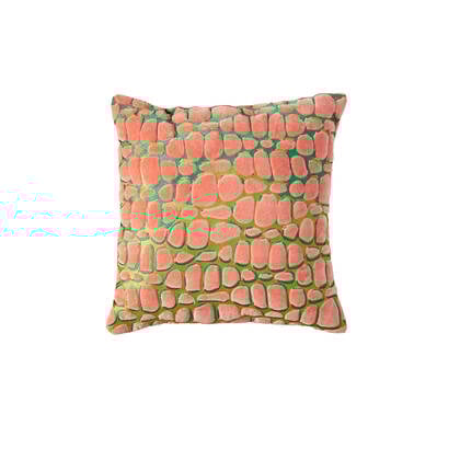 Light & Living Light&living Kussen 45x45 cm TOMBA groen+koraal