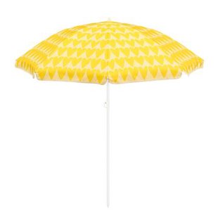 Mica Decorations Strandparasol - H180 x Ø160 cm - Geel