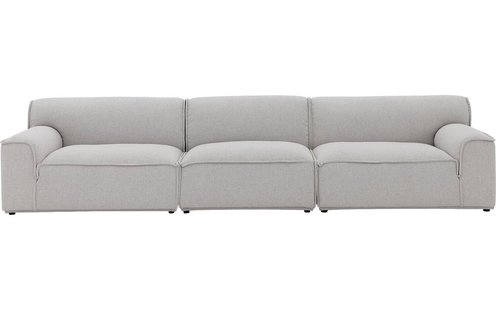 Goossens Excellent Elementenbank Sens bruin, stof, 4-zits, urban industrieel