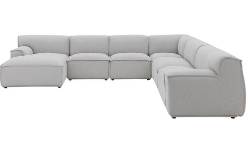 Goossens Excellent Elementenbank Sens bruin, stof, 1,5-zits, urban industrieel