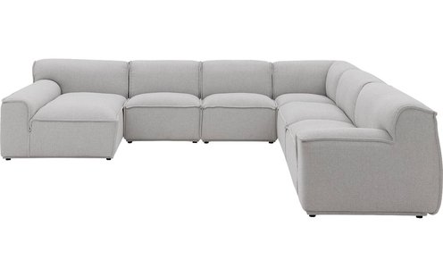 Goossens Excellent Elementenbank Sens bruin, stof, 1,5-zits, urban industrieel