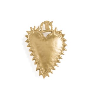 Wanddecoratie ex-voto in messing, Strakaza