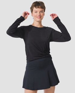 HEMA Damessportshirt naadloos zwart (zwart)