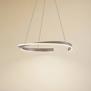 Lucande LED hanglamp Eloura, zilver, Ø58cm, metaal, CCT