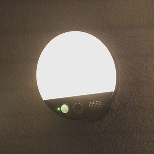 OSRAM SMART+ WiFi buitenwandlamp ROUND, camera, sensor, grijs