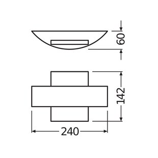 OSRAM LED buiten wandlamp ENDURA STYLE SHIELD donkergrijs IP44
