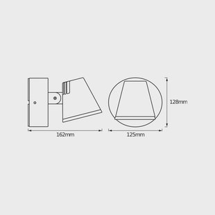 OSRAM LED buiten wandlamp ENDURA STYLE MIDI, donkergrijs, IP44