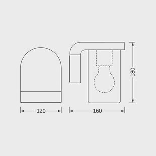 OSRAM buitenwandlamp ENDURA CLASSIC CASCADE, helder glas, IP44